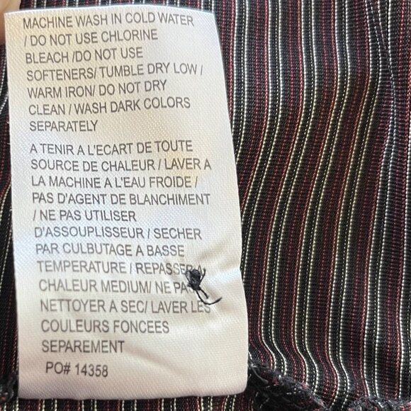 Fila Golf Polo Shirt Mens Large Maroon Black Striped Short Sleeves - Picture 8 of 8